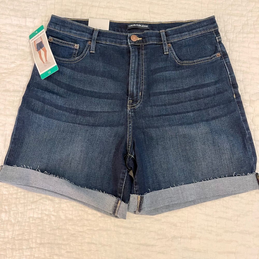 NWT Calvin Klein Jean shorts. Sz. 12